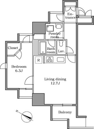 レジディア中延の物件間取画像